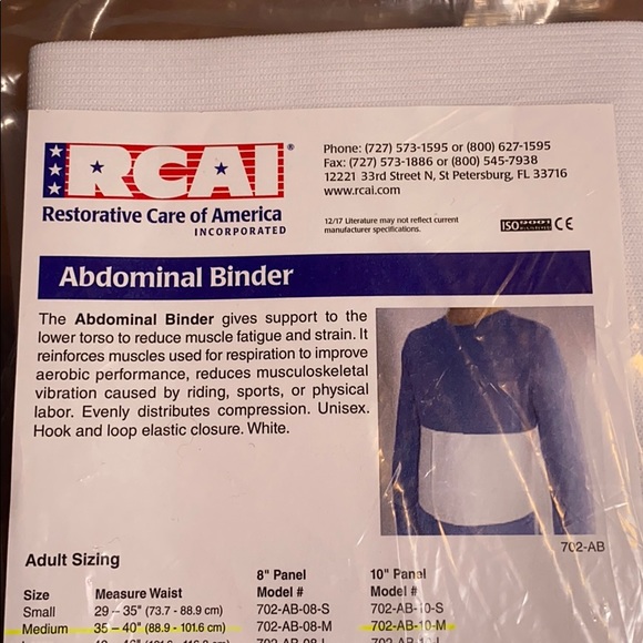 Bundle of 2 - RCAI Abdominal Binders - M & L - Picture 13 of 16